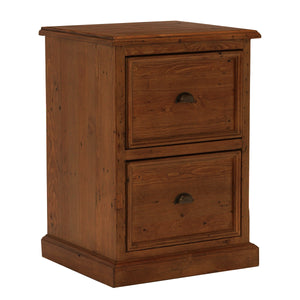Oxford Antique Pine 2 Drawer Filing Cabinet