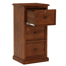 Oxford Antique Pine 3 Drawer Filing Cabinet