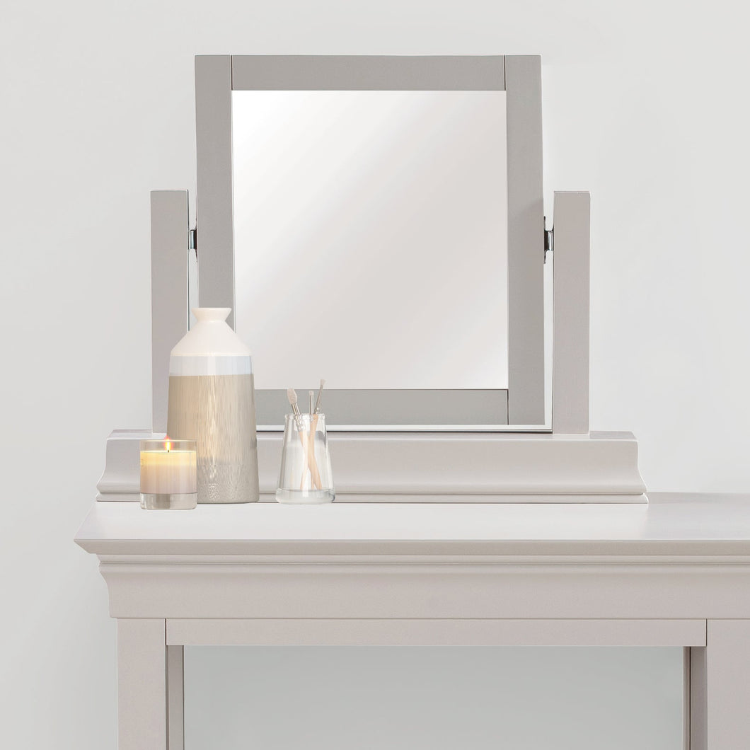 Chantilly Light Grey Dressing Mirror