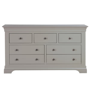 Chantilly Pebble Grey 3 Over 4 Chest Of Drawers