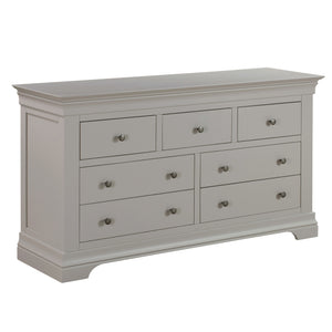 Chantilly Pebble Grey 3 Over 4 Chest Of Drawers