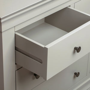 Chantilly Pebble Grey 3 Over 4 Chest Of Drawers