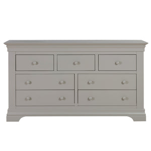 Chantilly Pebble Grey 3 Over 4 Chest Of Drawers