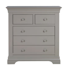 Chantilly Pebble Grey 2 Over 3 Chest Of Drawers