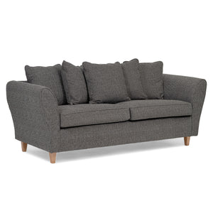 Penrith Grey Scatterback Fabric 3 Seater Sofa