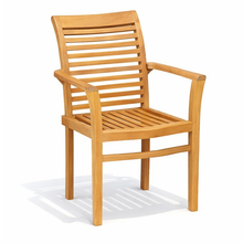 Lemington Teak Garden Companion Set with Green Cushions