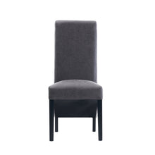 Rhianna Antique Faux Leather Button Back Dining Chair | Grey