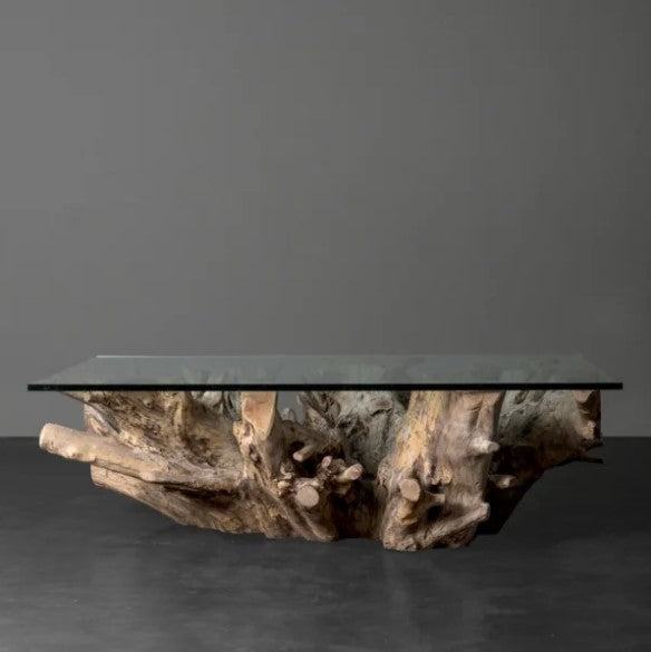 Teak Root Rectangular Coffee Table – HomePlus Furniture