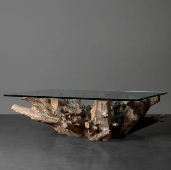 Teak Root Rectangular Coffee Table – HomePlus Furniture