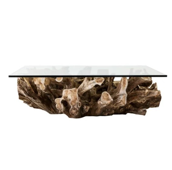 Teak Root Rectangular Coffee Table – HomePlus Furniture