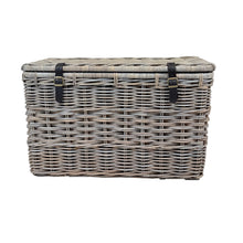 Rectangular Twin Rattan Storage Trunk | Large
