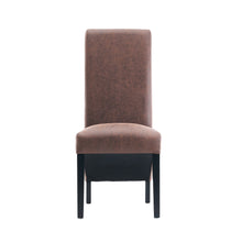 Rhianna Antique Faux Leather Button Back Dining Chair | Brown