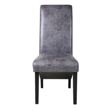 Rhianna Faux Leather Button Back Dining Chair | Vintage Grey