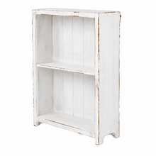 Heritage Distressed Chalk White Small Bookcase