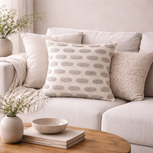 Small Ridge Cushion - Natural