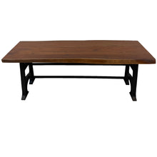 Vishnu Industrial Wooden Iron Bench | Small