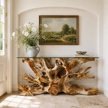Teak Root Console Table