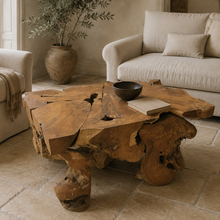 Teak Root Square Coffee Table | Without Glass