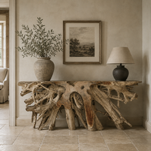 Teak Root Extra Large Console Table | Without Glass