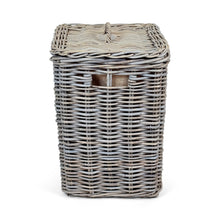 Square Rattan Laundry Basket | Medium