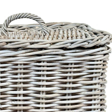 Square Rattan Laundry Basket | Large