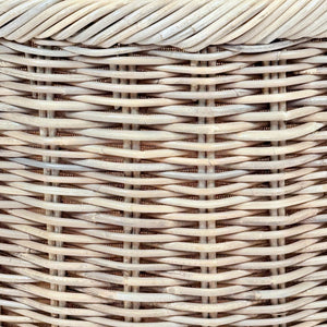 Rattan Oval Wicker Storage Basket Tray | Medium