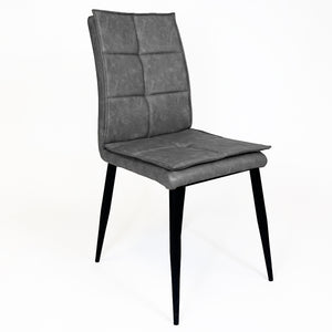 Sutton Industrial Dining Chair | Grey