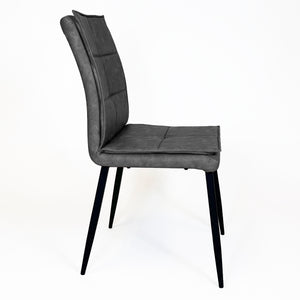 Sutton Industrial Dining Chair | Grey