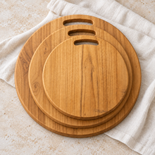 Round Teak Chopping Shelving Board - Roundhouse