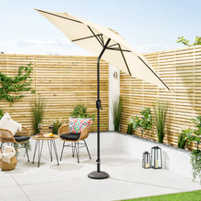Crank & Tilt 2.7m Garden Parasol | Cream