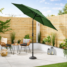 Crank & Tilt 2.7m Garden Parasol | Green