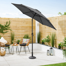 Crank & Tilt 2.7m Garden Parasol | Grey