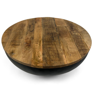 Vishnu Industrial Large Corner Coffee Table