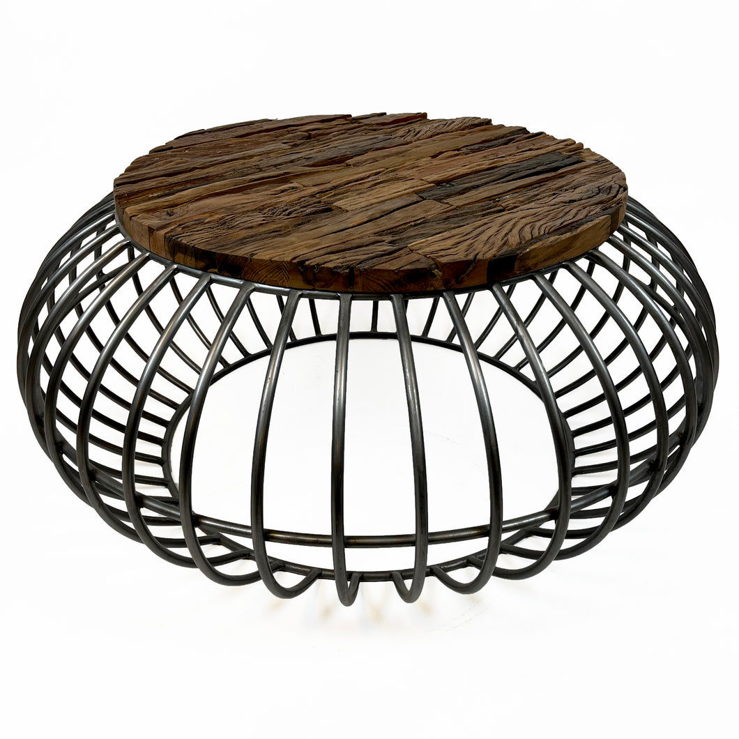 Vishnu Industrial Birdcage Coffee Table | Large