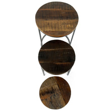Vishnu Industrial Round Nest of 3 Tables