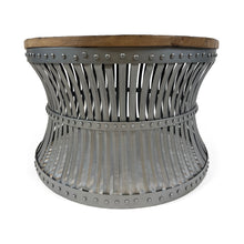 Vishnu Industrial Reclaimed Wood and Iron Coffee Table