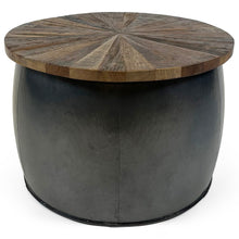 Vishnu Rail Track Drum Coffee Table | Large