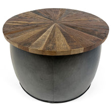 Vishnu Rail Track Drum Coffee Table | Large