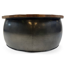 Vishnu Rail Track Drum Coffee Table | Small