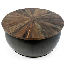 Vishnu Rail Track Drum Coffee Table | Small