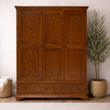 Winchcombe Dark Oak Triple Wardrobe