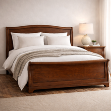 Winchcombe Dark Oak 5ft Kingsize Sleigh Bed