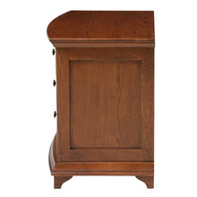 Winchcombe Dark Oak Wide 3 Drawer Bedside Table