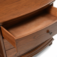Winchcombe Dark Oak Wide 3 Drawer Bedside Table