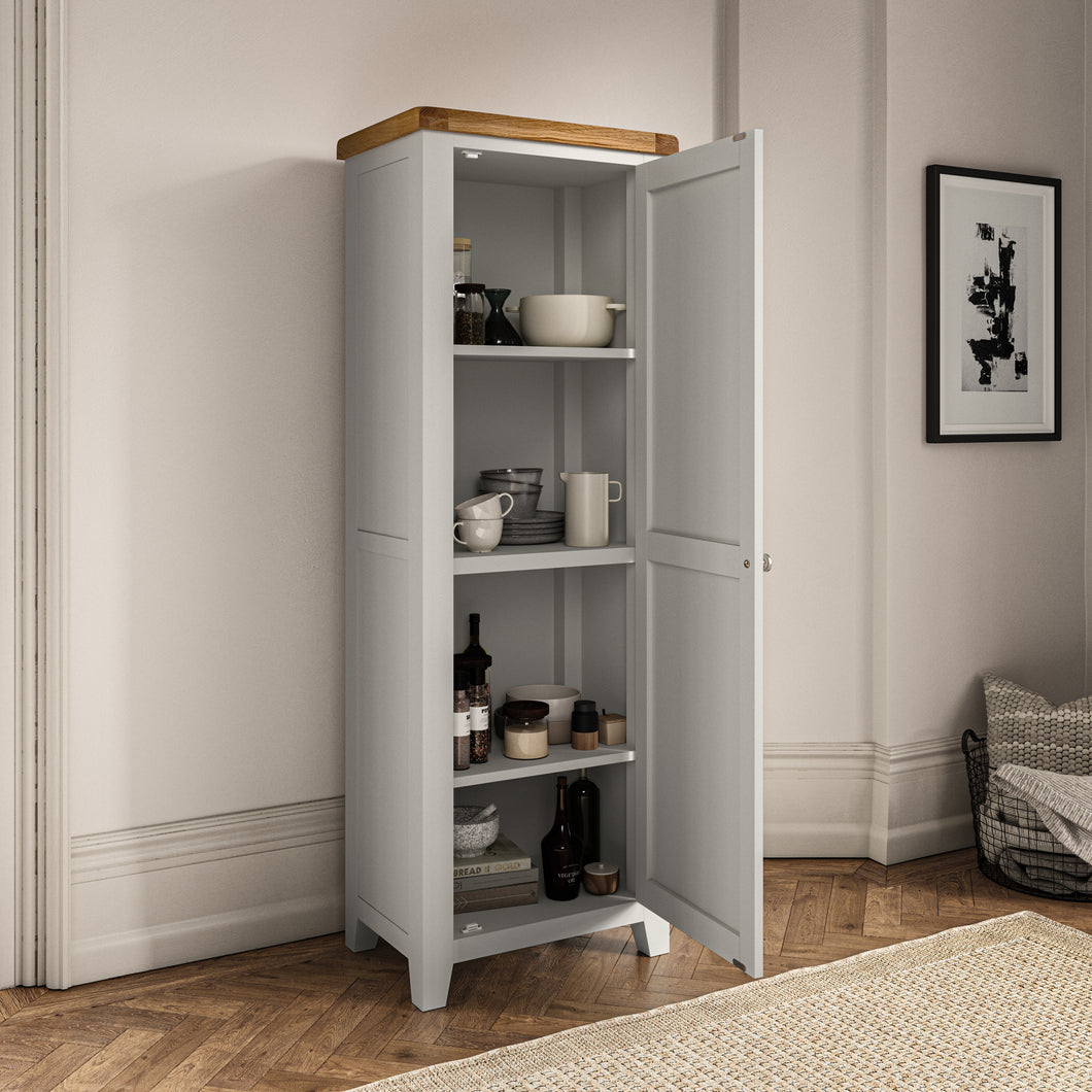 Cambridge Grey Painted Oak Shaker Cupboard