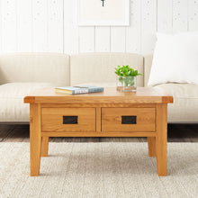 Cambridge Oak Coffee Table with Drawers