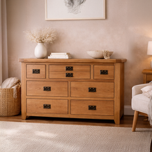 Cambridge Oak 3 Over 4 Chest Of Drawers