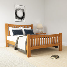 Cambridge Oak Curved 4ft 6' Double Bed