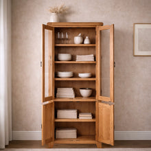 Cambridge Oak Display Cabinet