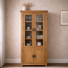 Cambridge Oak Display Cabinet